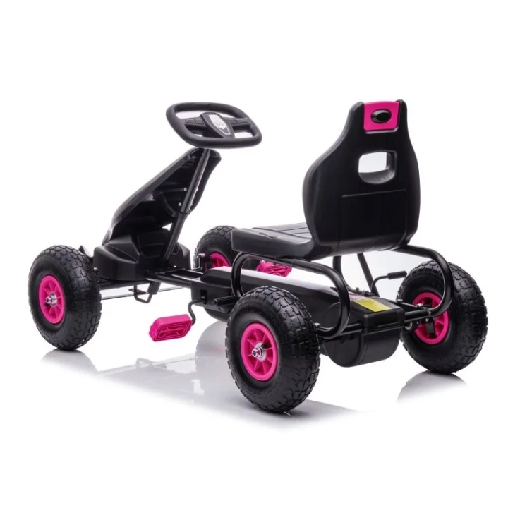 DUŻY GOKART NA PEDAŁY SUPER POWER 5, POMPOWANE KOŁA/G18