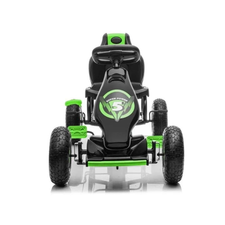 DUŻY GOKART NA PEDAŁY SUPER POWER 5, POMPOWANE KOŁA/G18