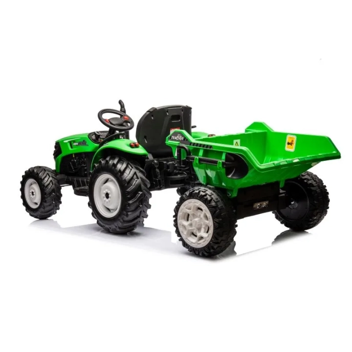 OLBRZYMI TRAKTOR 24 V Z PRZYCZEPĄ I ELEKTRYCZNIE PODNOSZONYM KIPREM SUPER JAKOŚĆ/HC306