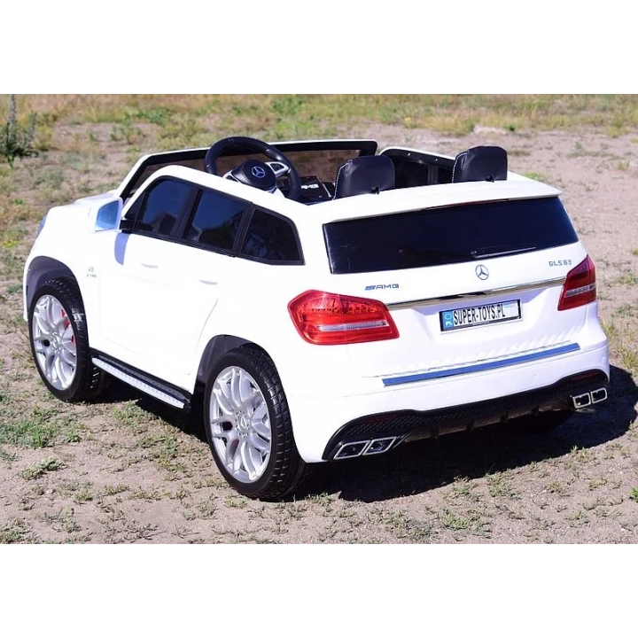 MERCEDES GLS 63, 4 SILNIKI, 2X12 V, MIĘKKIE KOŁA, MIĘKKIE SIEDZENIE, KLIMATYZACJA DLA 2 DZIECI/HL228