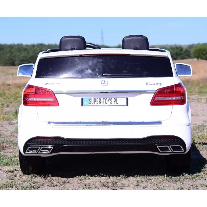 MERCEDES GLS 63, 4 SILNIKI, 2X12 V, MIĘKKIE KOŁA, MIĘKKIE SIEDZENIE, KLIMATYZACJA DLA 2 DZIECI/HL228
