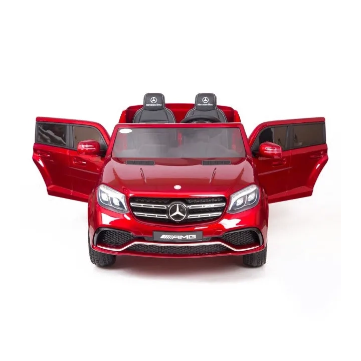MERCEDES GLS 63, 4 SILNIKI, 2X12 V, MIĘKKIE KOŁA, MIĘKKIE SIEDZENIE DLA 2 DZIECI/HL228