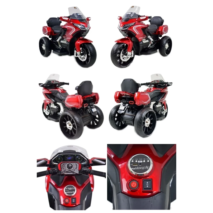 MEGA MOTOR TURYSTYCZNY NA AKUMULATOR LAKIER, ŚWIATŁA/ HLW1688