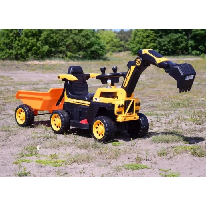 TRAKTOR, KOPARKA NA AKUMULATOR+PRZYCZEPA+PILOT /HRB106