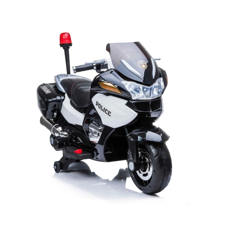 NAJWIĘKSZY SUPER SZYBKI MOTOR ŚCIGACZ POLICYJNY 118, MIĘKKIE KOŁA, MIĘKKIE SIEDZENIE, GAZ W RĄCZCE, HAMULEC /HZB118