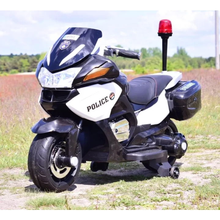 NAJWIĘKSZY SUPER SZYBKI MOTOR ŚCIGACZ POLICYJNY 118, MIĘKKIE KOŁA, MIĘKKIE SIEDZENIE, GAZ W RĄCZCE, HAMULEC /HZB118