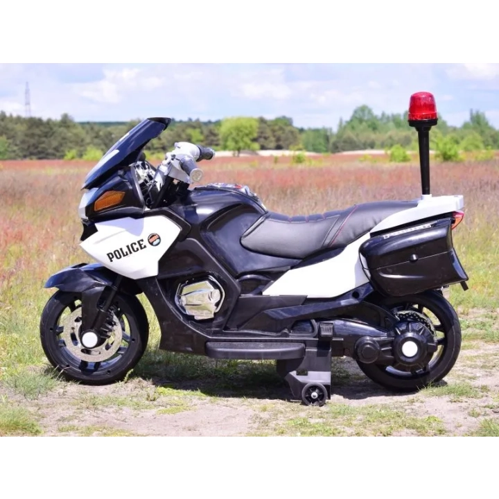 NAJWIĘKSZY SUPER SZYBKI MOTOR ŚCIGACZ POLICYJNY 118, MIĘKKIE KOŁA, MIĘKKIE SIEDZENIE, GAZ W RĄCZCE, HAMULEC /HZB118