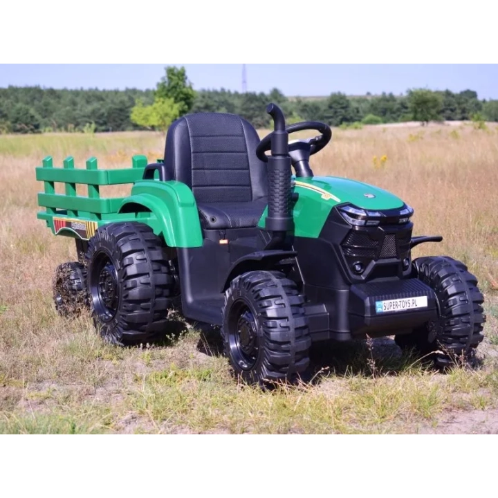 MEGA TRAKTOR AGRICULTURE Z PRZYCZEPĄ 2X200, 24V, SZYBKI SUPER JAKOSĆ/JC000B