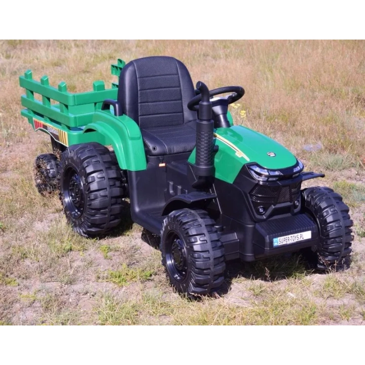 MEGA TRAKTOR AGRICULTURE Z PRZYCZEPĄ 2X200, 24V, SZYBKI SUPER JAKOSĆ/JC000B