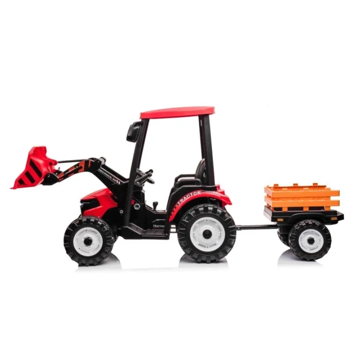OLBRZYMI TRAKTOR NA AKUMULATOR Z PRZYCZEPĄ 24 V, 400W, PILOT/JS-3158B-24V