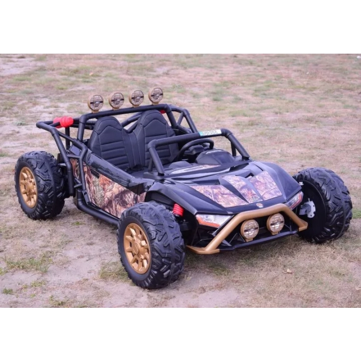 MEGA BUGGY BEAST DLA 2 DZIECI, 400 WAT, 24V, MIĘKKIE SIEDZENIE, MIĘKKIE KOŁA, WALIZKA NA AKUMULATOR,/JS3168