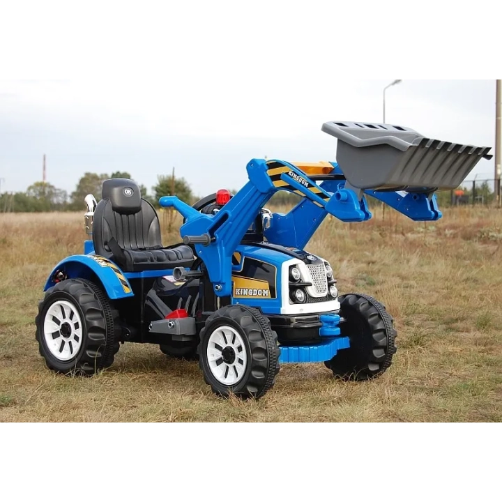 MOCNY TRAKTOR Z ŁYŻKĄ KINGDOM 12V DWIE PRĘDKOŚCI/JS328A