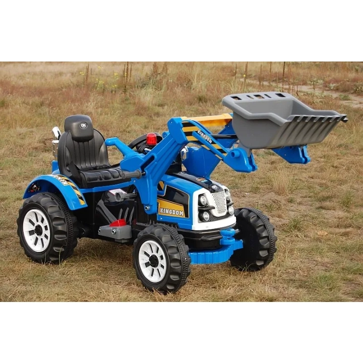 MOCNY TRAKTOR Z ŁYŻKĄ KINGDOM 12V DWIE PRĘDKOŚCI/JS328A