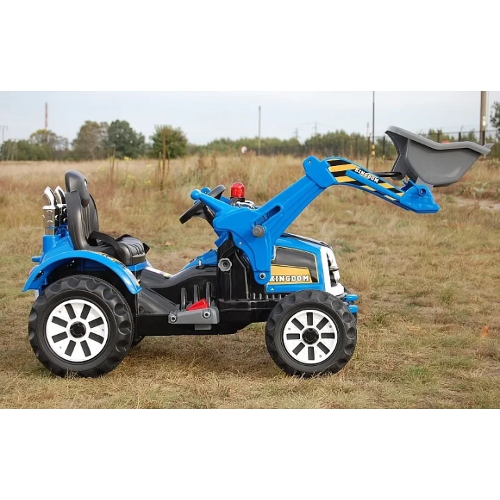 MOCNY TRAKTOR Z ŁYŻKĄ KINGDOM 12V DWIE PRĘDKOŚCI/JS328A