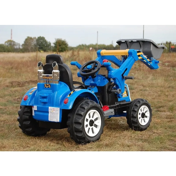 MOCNY TRAKTOR Z ŁYŻKĄ KINGDOM 12V DWIE PRĘDKOŚCI/JS328A