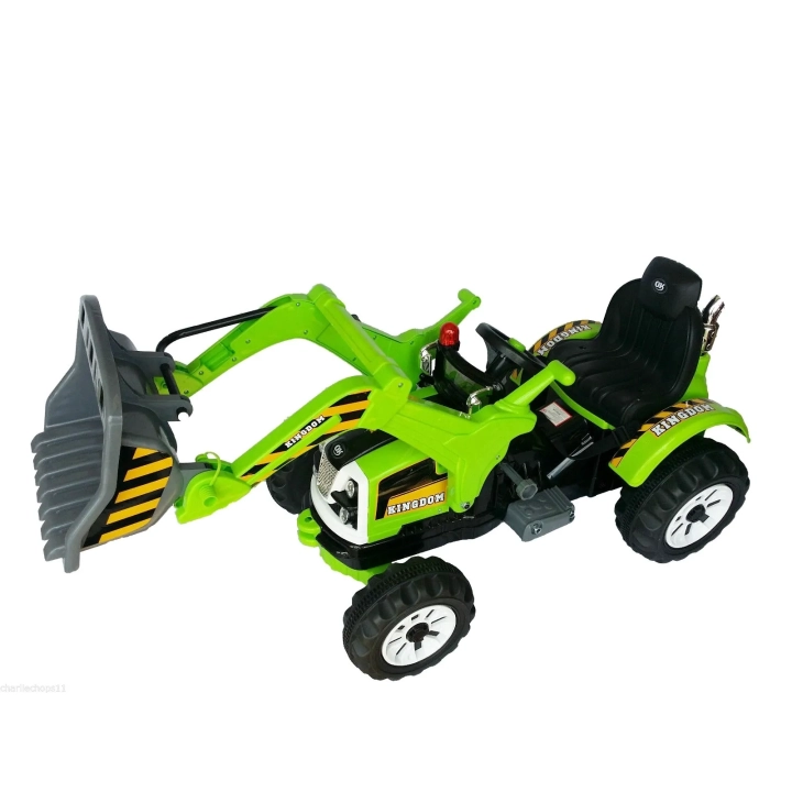 MOCNY TRAKTOR Z ŁYŻKĄ KINGDOM 12V DWIE PRĘDKOŚCI/JS328A
