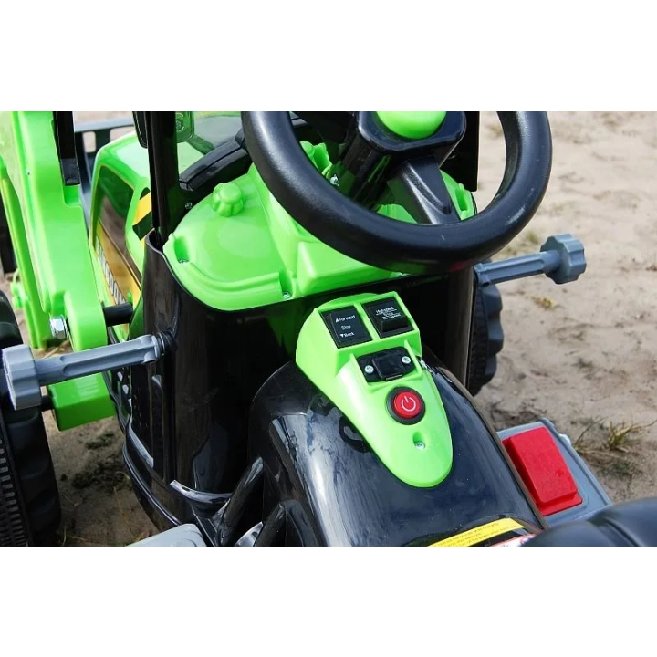 MOCNY TRAKTOR Z ŁYŻKĄ KINGDOM 12V DWIE PRĘDKOŚCI/JS328A
