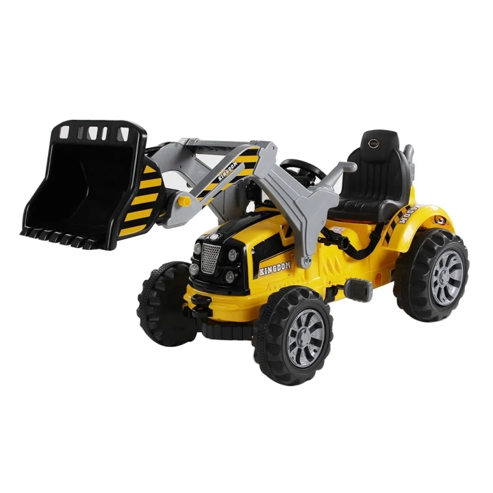 MOCNY TRAKTOR Z ŁYŻKĄ KINGDOM 12V DWIE PRĘDKOŚCI/JS328A