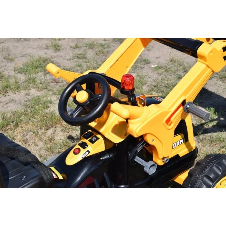 MOCNY TRAKTOR Z ŁYŻKĄ KINGDOM 12V DWIE PRĘDKOŚCI/JS328A