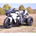 SUPER ŚCIGACZ 12 V, NOWOCZESNA BRYŁA, ŚWIECĄCE KOŁA, GAZ W MANETCE, DWA SILNIKI/MOTOR-H