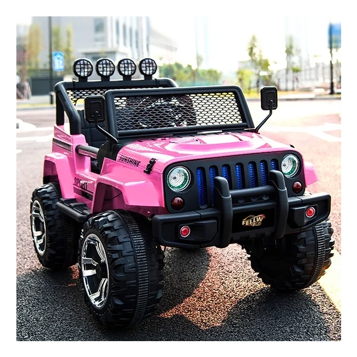 MEGA JEEP SUNSHINE, NAPĘD 4X4, 2X12V ,WOLNY START/ MIĘKKIE KOŁA, BLUETOOTH, RADIO EXCLUSIVE/2388
