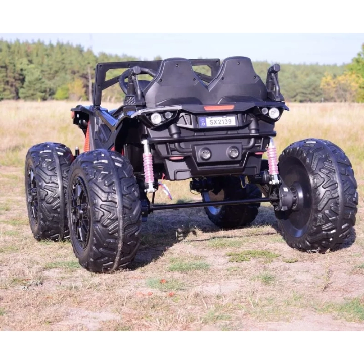 MEGA BUGGY DLA 2 DZIECI, 4 SILNIKI ( 310 W), 24V, MIĘKKIE SIEDZENIE, MIĘKKIE KOŁA, WALIZKA NA AKUMULATOR,/SX-2139