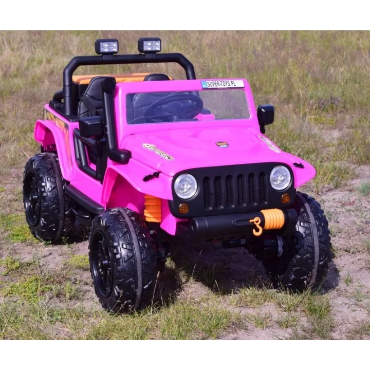 MEGA JEEP 4 SPEED DLA DZIECKA I DLA RODZICA 4x4, DO 100 kg - STEROWANIE TELEFONEM, WALIZKA - HIT/XB1118