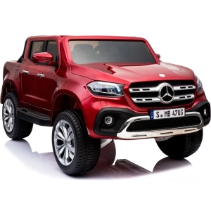 MERCEDES X LICENCJA, 4X4, 2x12V PANEL MP4, 5 PUNKTOWE PASY, MIĘKKIE KOŁA EVA, MIĘKKIE SIEDZENIE, LAKIER POLEROWANY, FULL OPCJA/XMX606