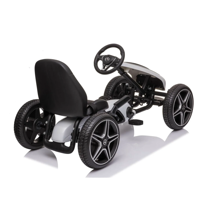 GOKART NA PEDAŁY LICENCJA MERCEDESA KOŁA EVA, MIĘKKIE SIEDZENIE Z LOGIEM MB JAKOŚĆ /XMX610