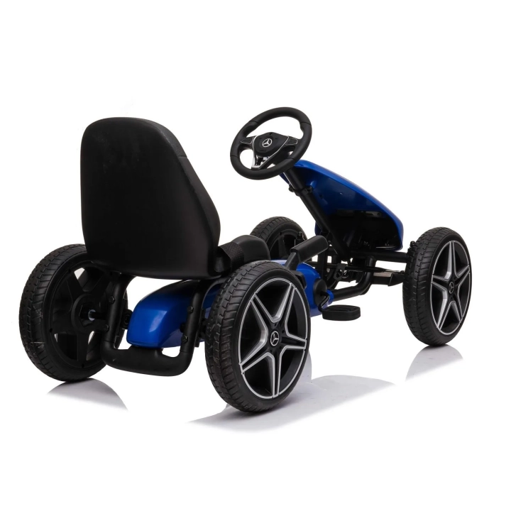 GOKART NA PEDAŁY LICENCJA MERCEDESA KOŁA EVA, MIĘKKIE SIEDZENIE Z LOGIEM MB JAKOŚĆ /XMX610