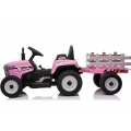 SUPER TRAKTOR BLOW - NA AKUMULATOR Z PRZYCZEPĄ, MIĘKKIE KOŁA, MIEKKIE SIEDZENIE, PILOT/XMX611
