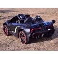 ORYGINALNE LAMBORGHINI VENENO NA AKUMULATOR, MIĘKKIE KOŁA, MIĘKKIE SIEDZENIE/XMX615