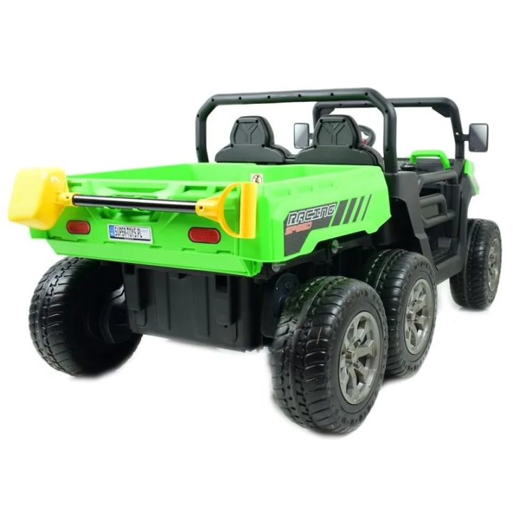 BUGGY 6 KOŁOWY DLA 2 DZIECI, ELEKTRYCZNA WYWROTKA, MIĘKKIE KOŁA, MIĘKKIE SIEDZENIE, 400 WAT/XMX623B