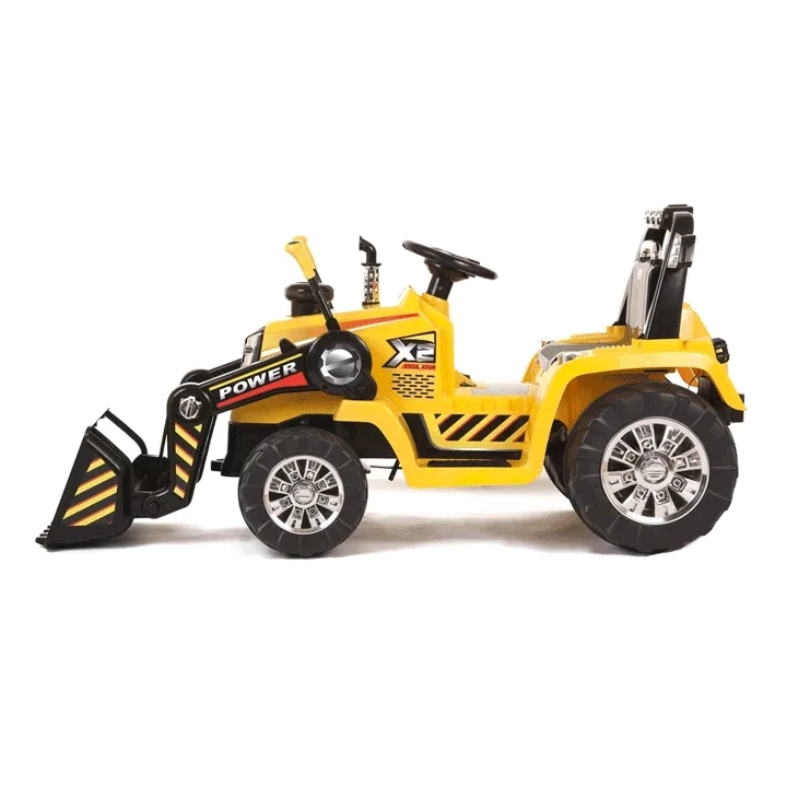 NAJMOCNIEJSZY TRAKTOR Z ŁYŻKĄ I PILOTEM 12V TRZY PRĘDKOŚCI/1005A