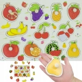 UKŁADANKA EDUKACYJNA DREWNIANE PUZZLE OWOCE