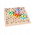 LT283 MOZAIKA DREWNIANA UKŁADANKA MONTESSORI KULKI