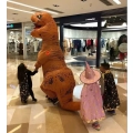 Tyrannosaurus Rex kostium dmuchany Anime Cosplay zabawny strój dinozaura na imprezy, halloween i karnawał