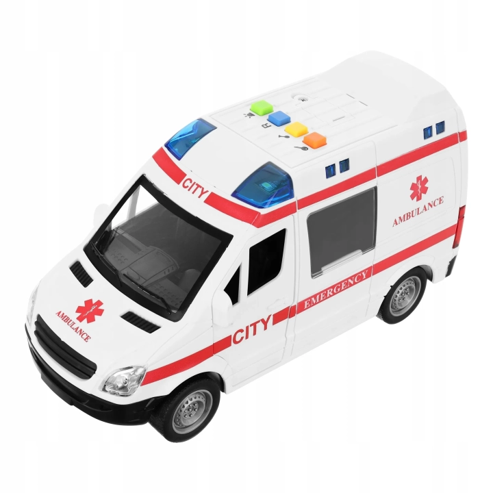 AMBULANS POGOTOWIE KARETKA OTWIERANE DRZWI DZWIĘK