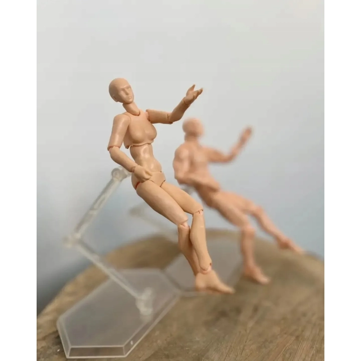 Zestaw ruchomych modeli figurek manekinów 2 szt figurki do rysunku szkicowania pozowania arty model