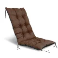 Poduszka ogrodowa 50x50x80 cm na krzesło wodoodporna brązowa