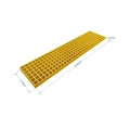 Stopnie schodowe przemysłowe z kraty FRP 270×1200×38mm odporne na korozję