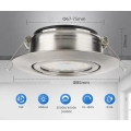 Reflektory LED wpuszczane cloksh 5W IP44 regulowane 12 szt. do łazienki i kuchni