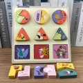 PUZZLE DREWNIANE EDUKACYJNE ZWIERZĄTKA ZKB-2053