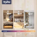 Wentylator sufitowy z oświetleniem LED Newday 61cm pilot biały POWYSTAWOWY