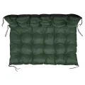 Zestaw Poduszka ogrodowa 120/80 cm + 120/40 cm na ławkę palety wodoodporna zielona