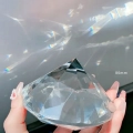 Diament ze szkła kryształowego K9 Kryształ dekoracyjny diament K9 z przezroczystego szkła, idealny do wystroju wnętrz