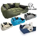 Legowisko dla psa kojec KINGDOG 75x65 cm personalizowane wodoodporne zielone