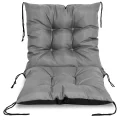 Poduszka ogrodowa 50x50x50 cm na krzesło wodoodporna szara