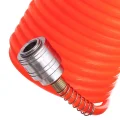 Wąż Pneumatyczny Spiralny 15m 5x8mm Przewód 8bar SZYBKOZŁĄCZA do Sprężarki