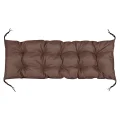 Poduszka ogrodowa 120x40 cm wodoodporna na ławkę palety brązowy
